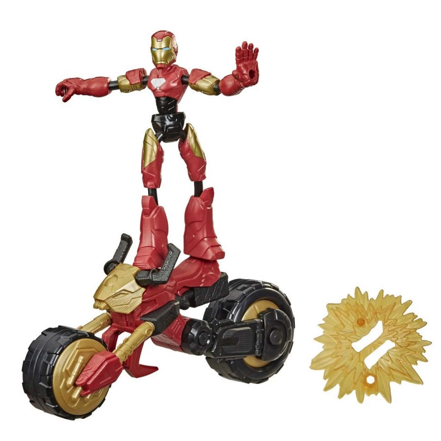 Marvel * | Marvel Bend And Flex, Flex Rider Iron Man And 2-In-1 Motorcycle