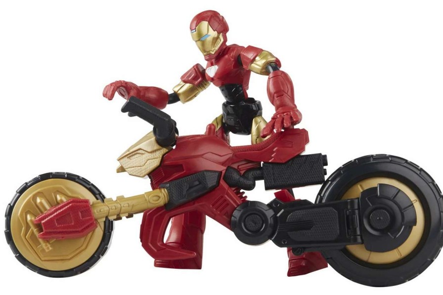 Marvel * | Marvel Bend And Flex, Flex Rider Iron Man And 2-In-1 Motorcycle