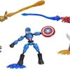 Marvel * | Marvel Avengers Bend & Flex Captain America & Iron Man Vs Thanos